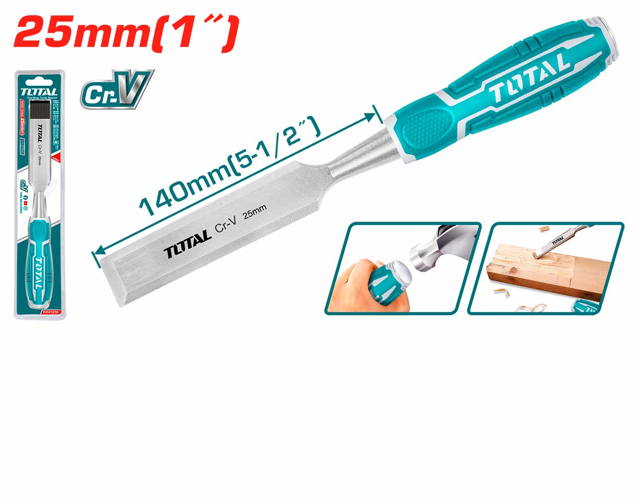 Total Wood Chisel THT41256 Total